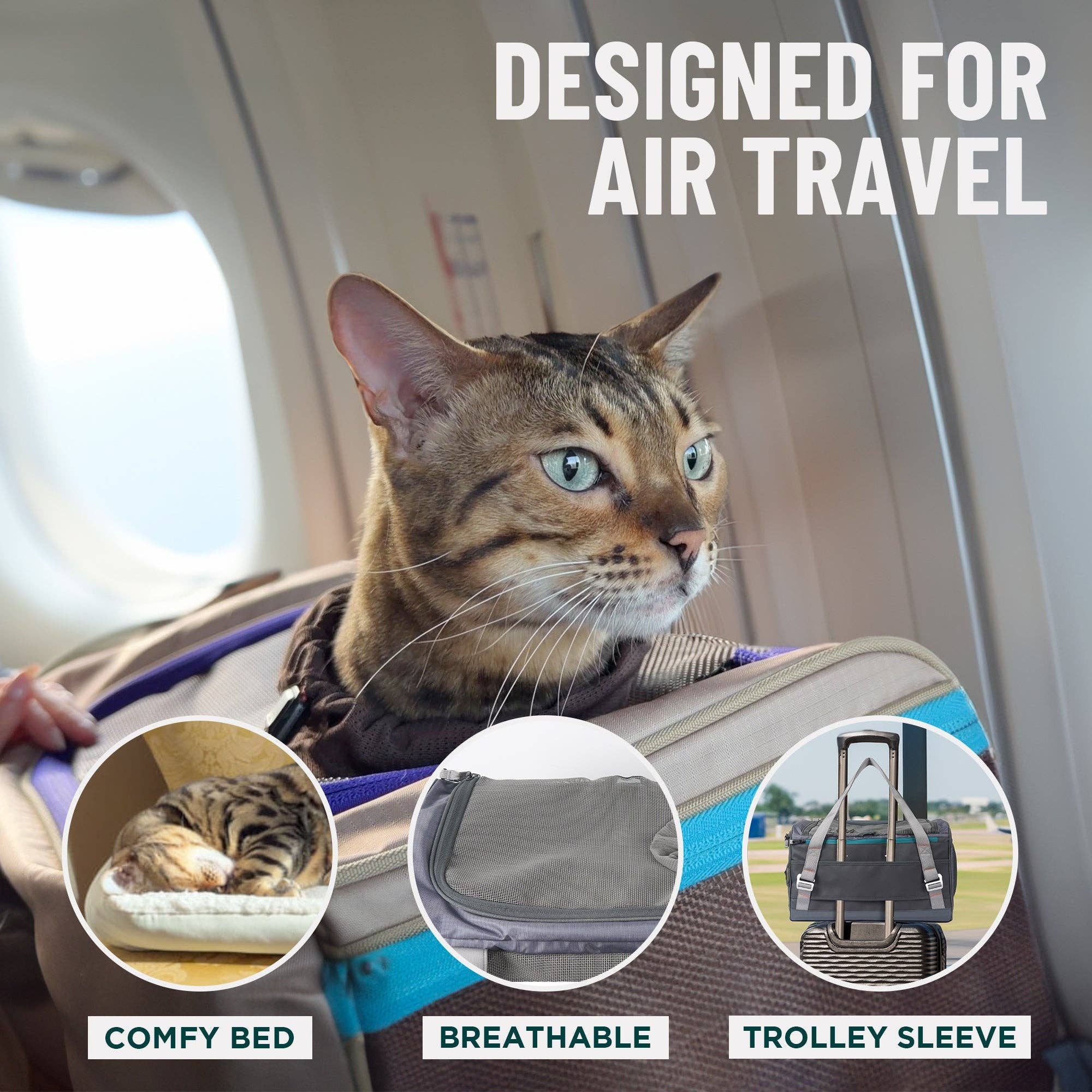 Outdoor Bengal - Wholesale Pet Carrier - Cat/Dog - ZEPPELIN™ Airline-Approved Cat Carrier7