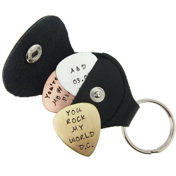 Triple Joy - Personalized Hand Stamped Guitar Pick for wholesale by AJ's Collection