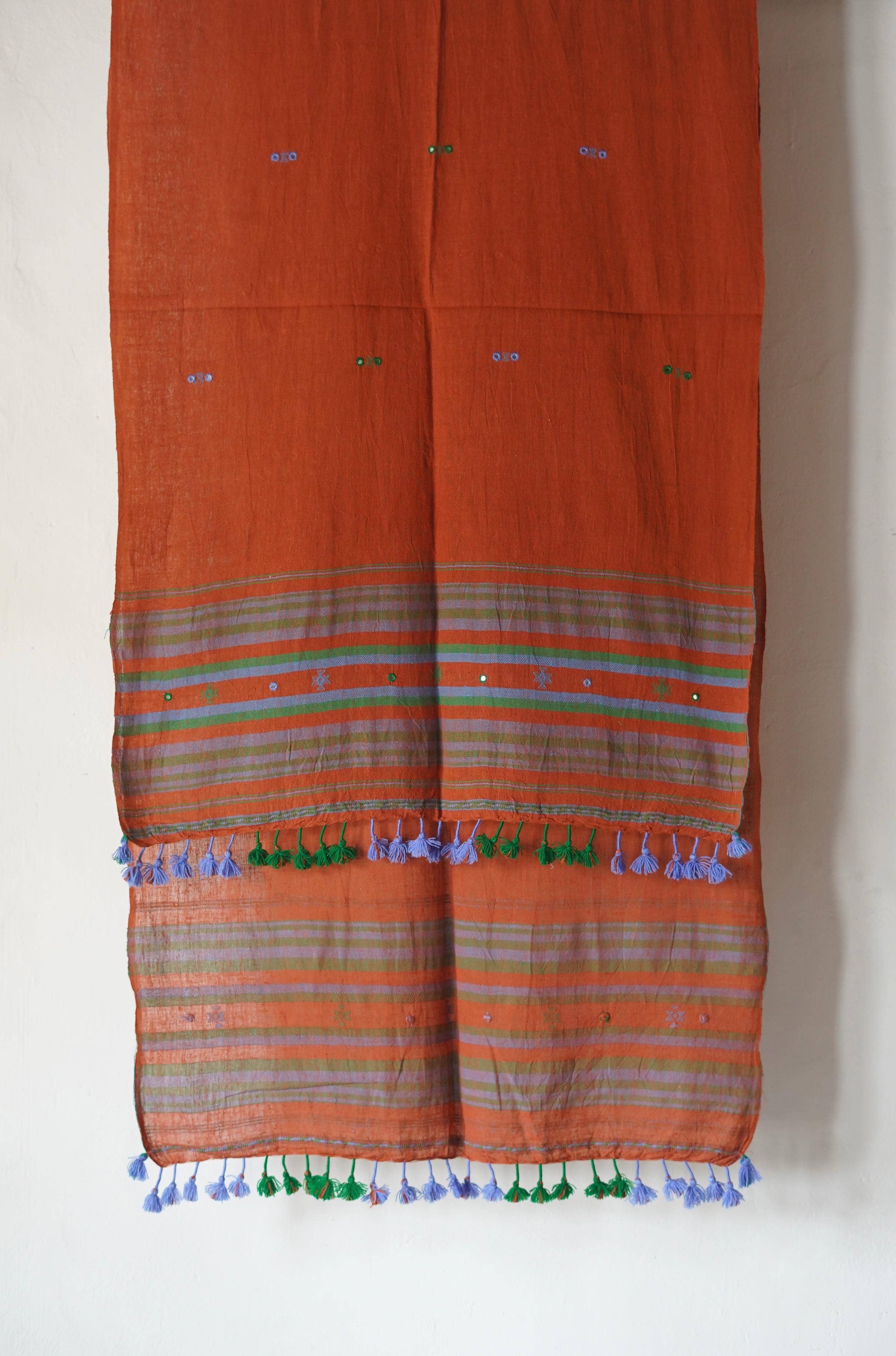 Annahmol - Wholesale Scarf - Unisex - Organic Indigenous Woven Cotton & Natural Dye Scarf44