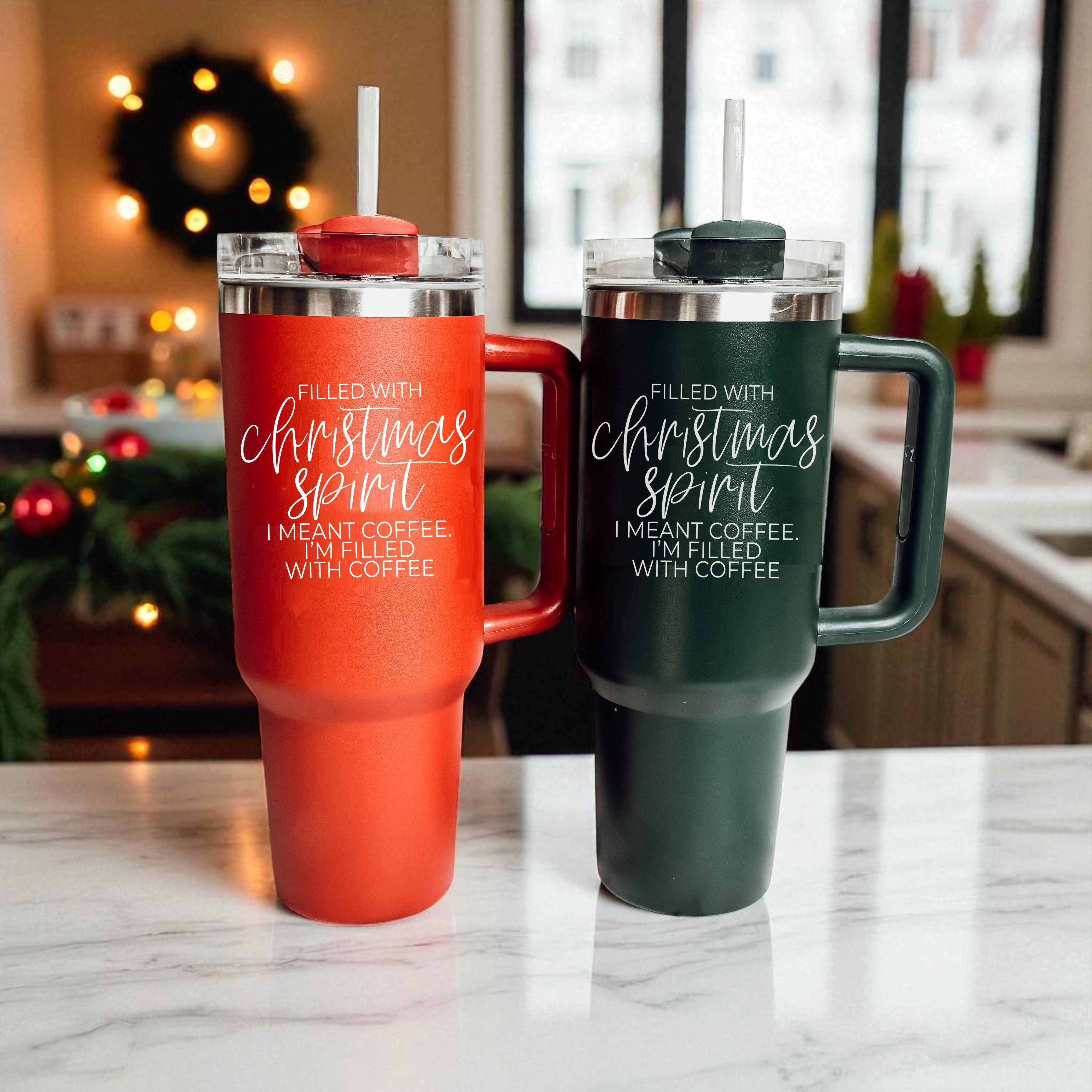 Gia Roma - Wholesale Insulated Mug/Tumbler - Funny Christmas Gift for Mom, 40oz Holiday Tumbler w/ handle76