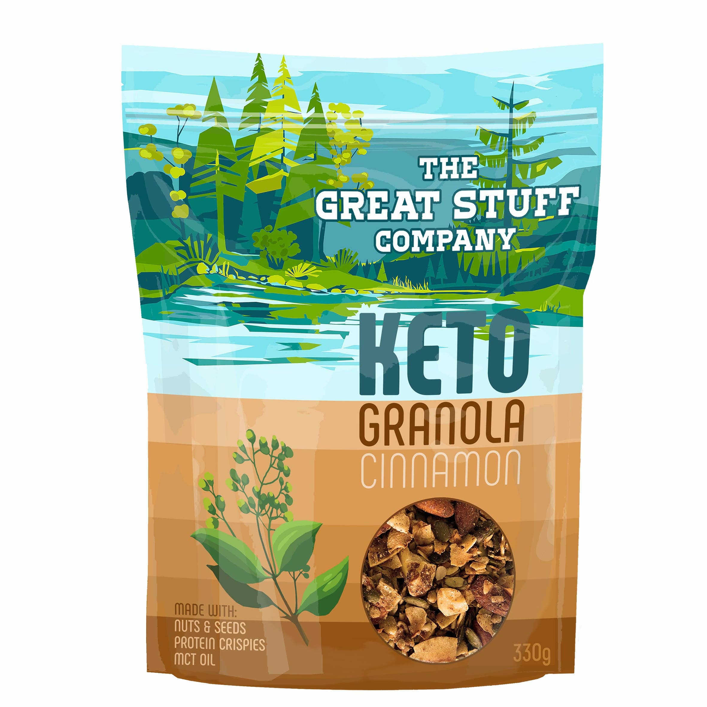 The Great Stuff Company Ltd. - Wholesale Granola - Keto Granola with MCT oil and Protein Crispies- Cinnamon0