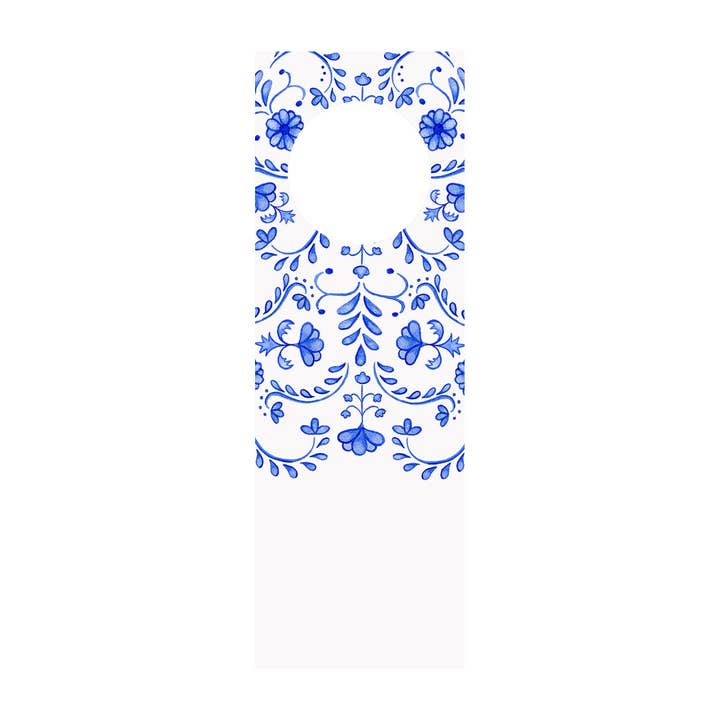 Chinoiserie Wine Tag for wholesale by Brake Ink Stationery