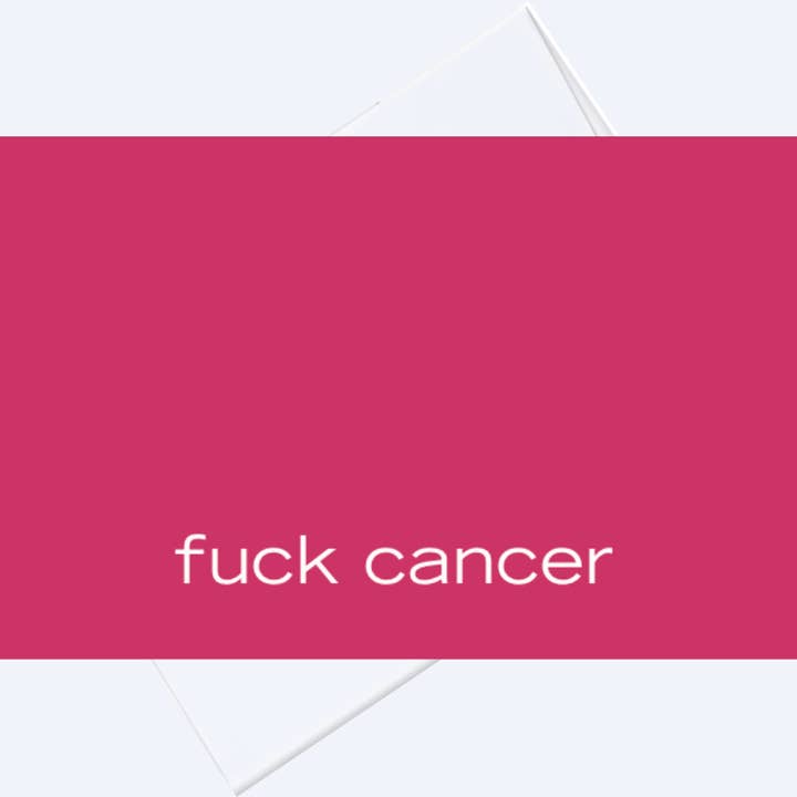Cartão de Apoio ao Incentivo Fuck Cancer Get Well por atacado de The Brightside Box