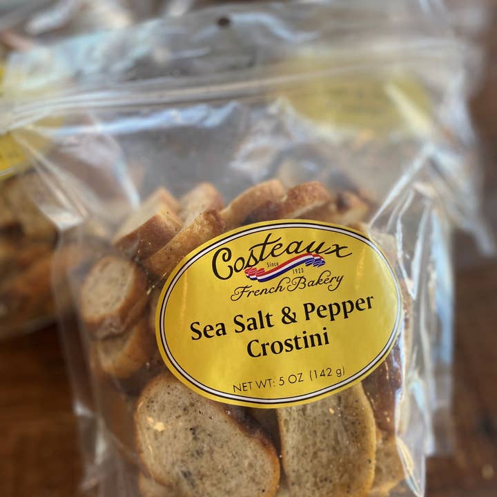 Costeaux French Bakery - Wholesale Crackers - Salt & Pepper Crostini