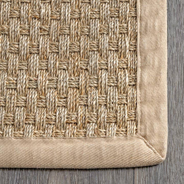 nuLOOM - Wholesale Area Rug - Hesse Checker Weave Seagrass Indoor/Outdoor Area Rug