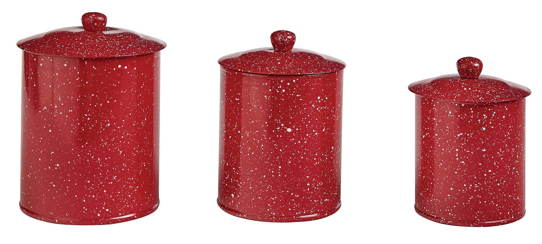 Park Designs - Wholesale Canister Set - Granite Enamelware Canisters Set - Red0