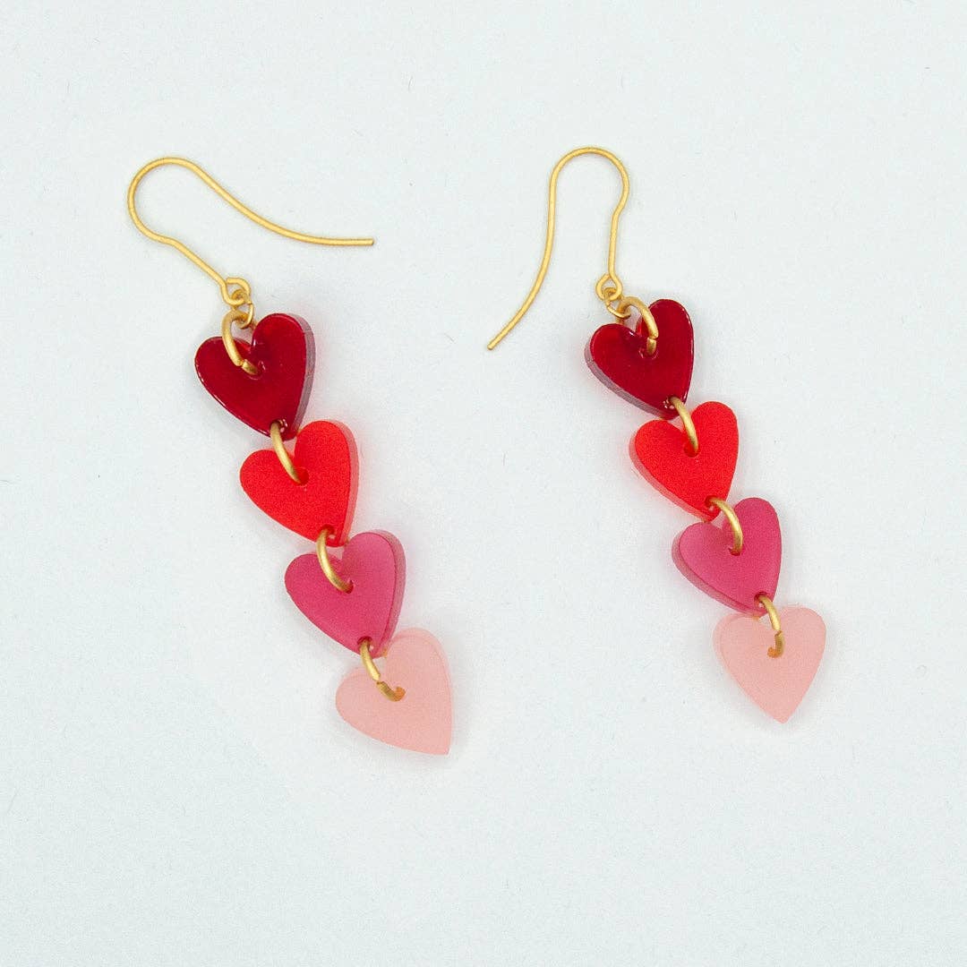 Materia Rica ☀️ - Venta al por mayor Pendientes colgantes - Pendientes Rojos 4 Besos