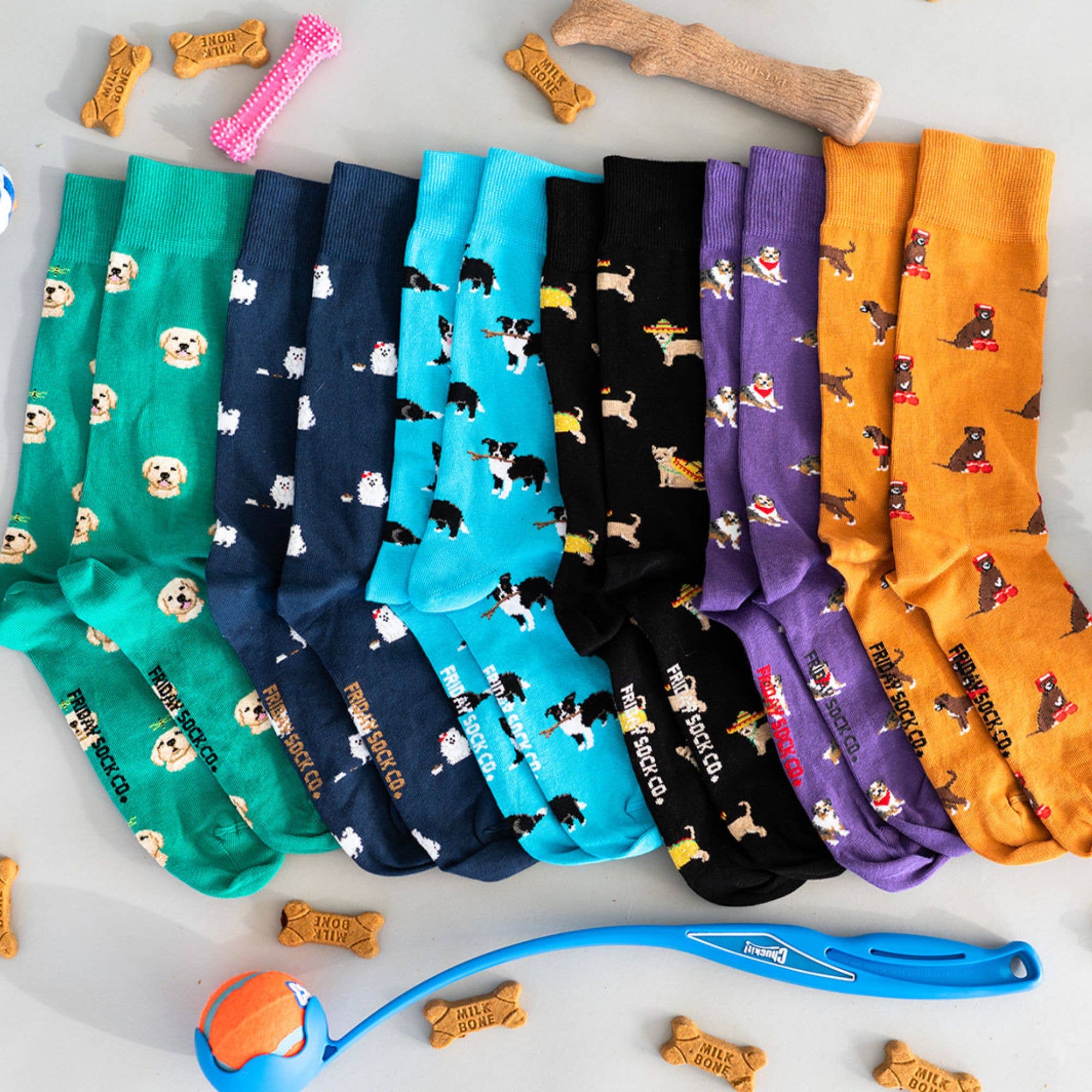 Friday Sock Co. - Wholesale Socks - Men's - Men's Border Collie Mismatched Socks3