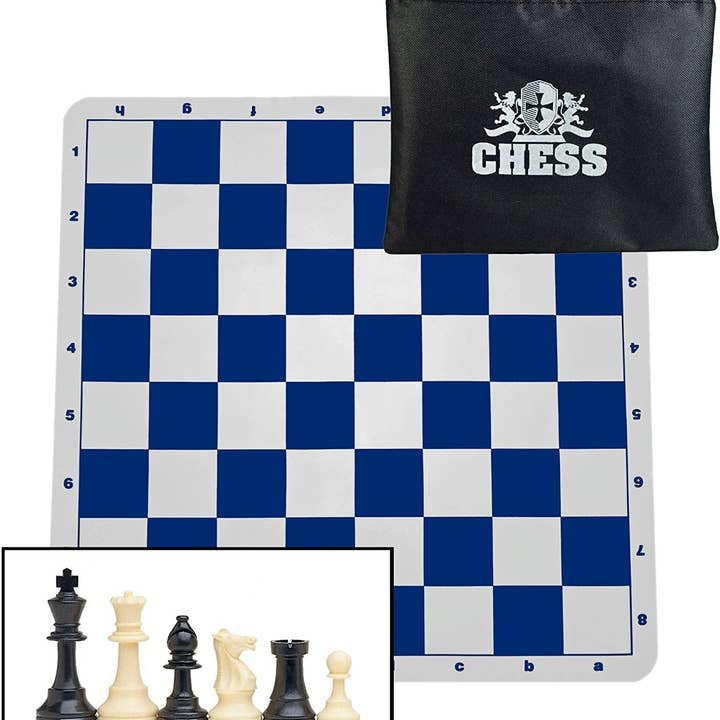 Wood Expressions - Wholesale Board Game - WE Games Ultimate Compact Tournament Chess Set with Silicone Chess Board - Heavy Weighted Pieces19