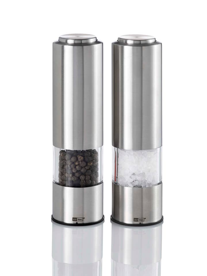 AdHoc Electric Pepper & Salt Mill Set Pepmatik for wholesale by DK Household Brands (Zyliss, Cole & Mason, AdHoc, SwissMar, Culinare, Ken Hom)