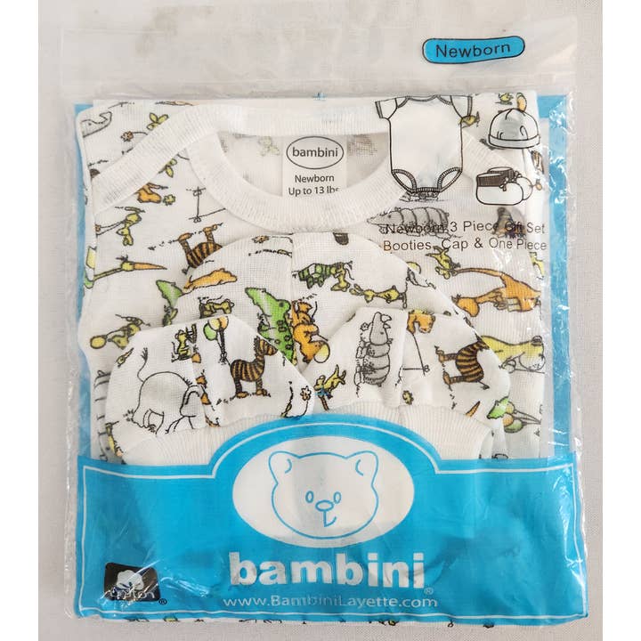 Bambini Infant Wear inc. - Wholesale Clothing Set - Baby - 3 Piece Gift Set - Crocodile Print