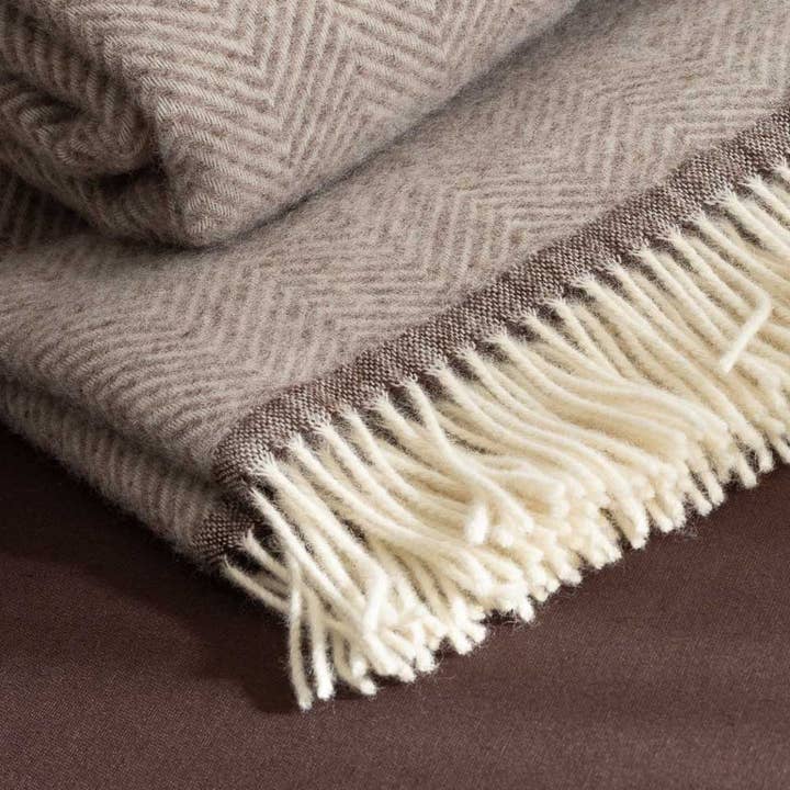 MoST - Wholesale Throw Blanket - Wool Throw Blanket Denver beige