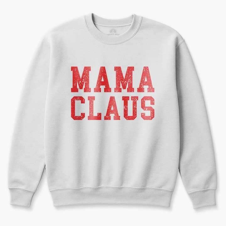Golden Rose - Wholesale Graphic Sweatshirt - Women's - Mama Claus Holiday Pullover – Cozy Christmas Sweater5