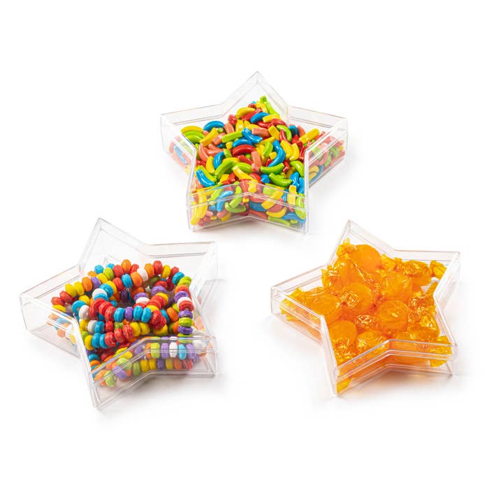 Hammont - Wholesale Party Favor Bag/Box - Star Shaped Clear Acrylic Boxes Candy Gift box