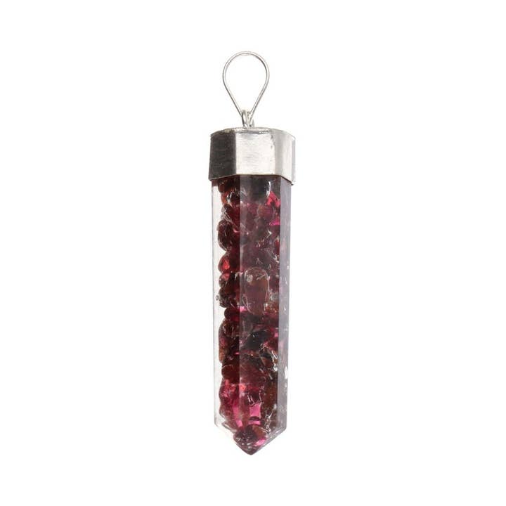 Vives de la Cortada S.L - Wholesale Individual Charm/Pendant - Orgonite Style Garnet Point Pendant with Resin