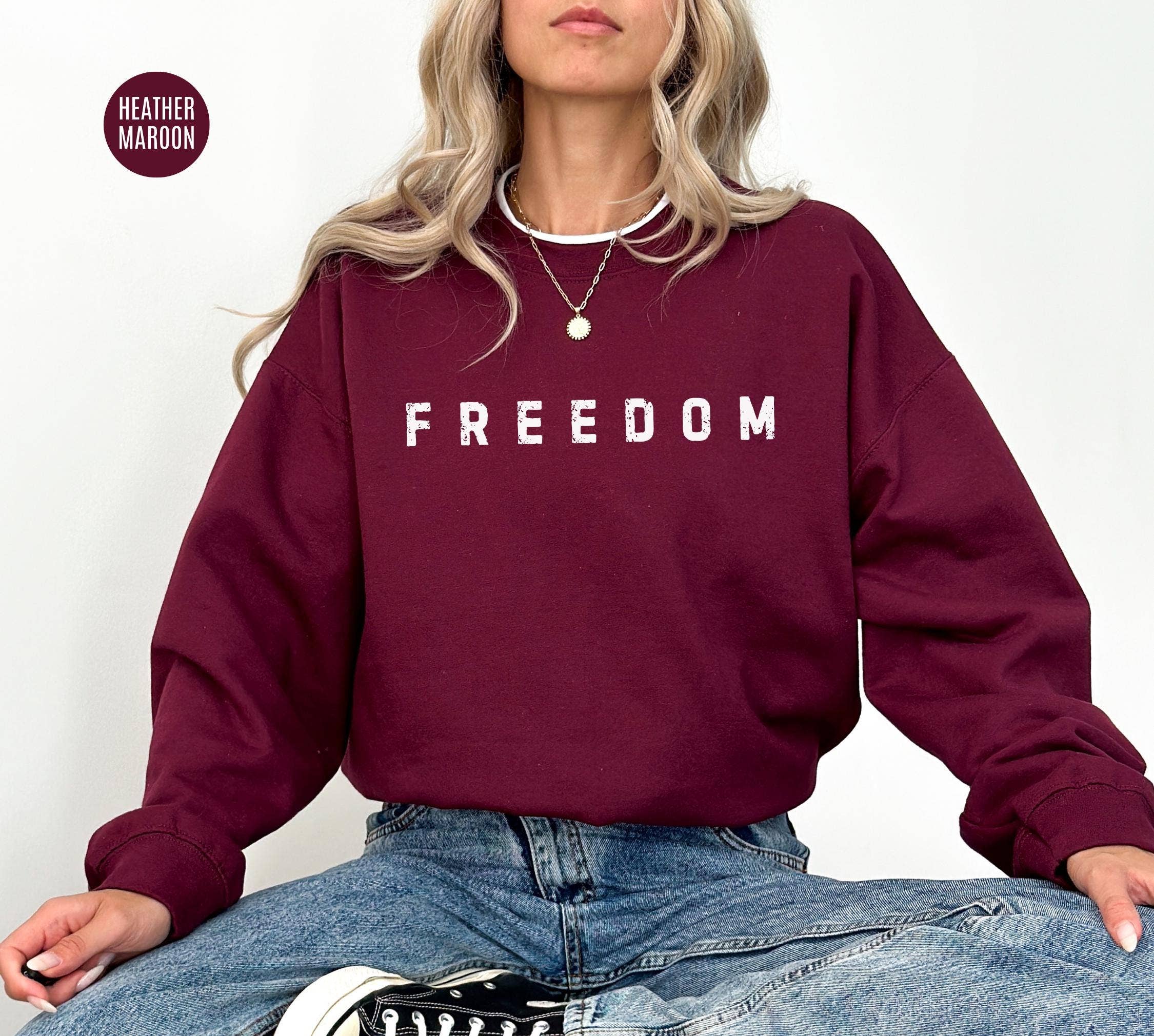 DLT Ecommerce - Wholesale T-Shirt (Graphic) - Women's - Charlie Kirk Freedom Sweatshirt, Charlie Kirk's Shirt4