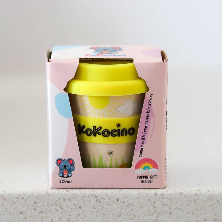 KoKocino - Wholesale Drinking Glass/Cup - Kids & Baby - Chicky Morning Babyccino cup + Straw & Pop-it toy 120ml2