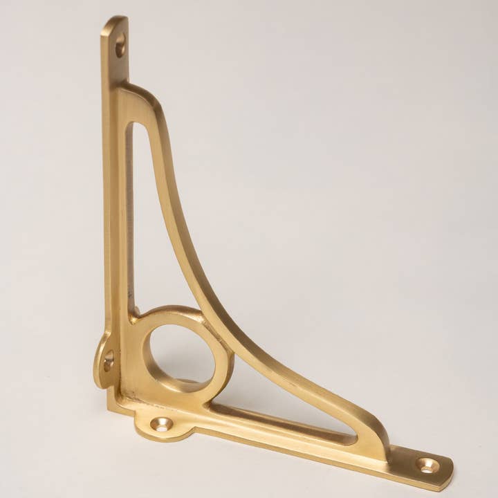 Brass bee - Wholesale Wall Mounted Shelf - Solid Brass Caraxes Shelf Brackets - Satin Brass6