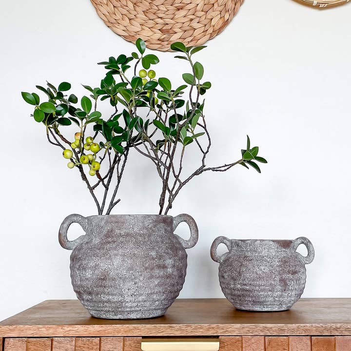 Hycroft Home Decor - Wholesale Vase - Siena Rustic Vintage-Style Ceramic Vase