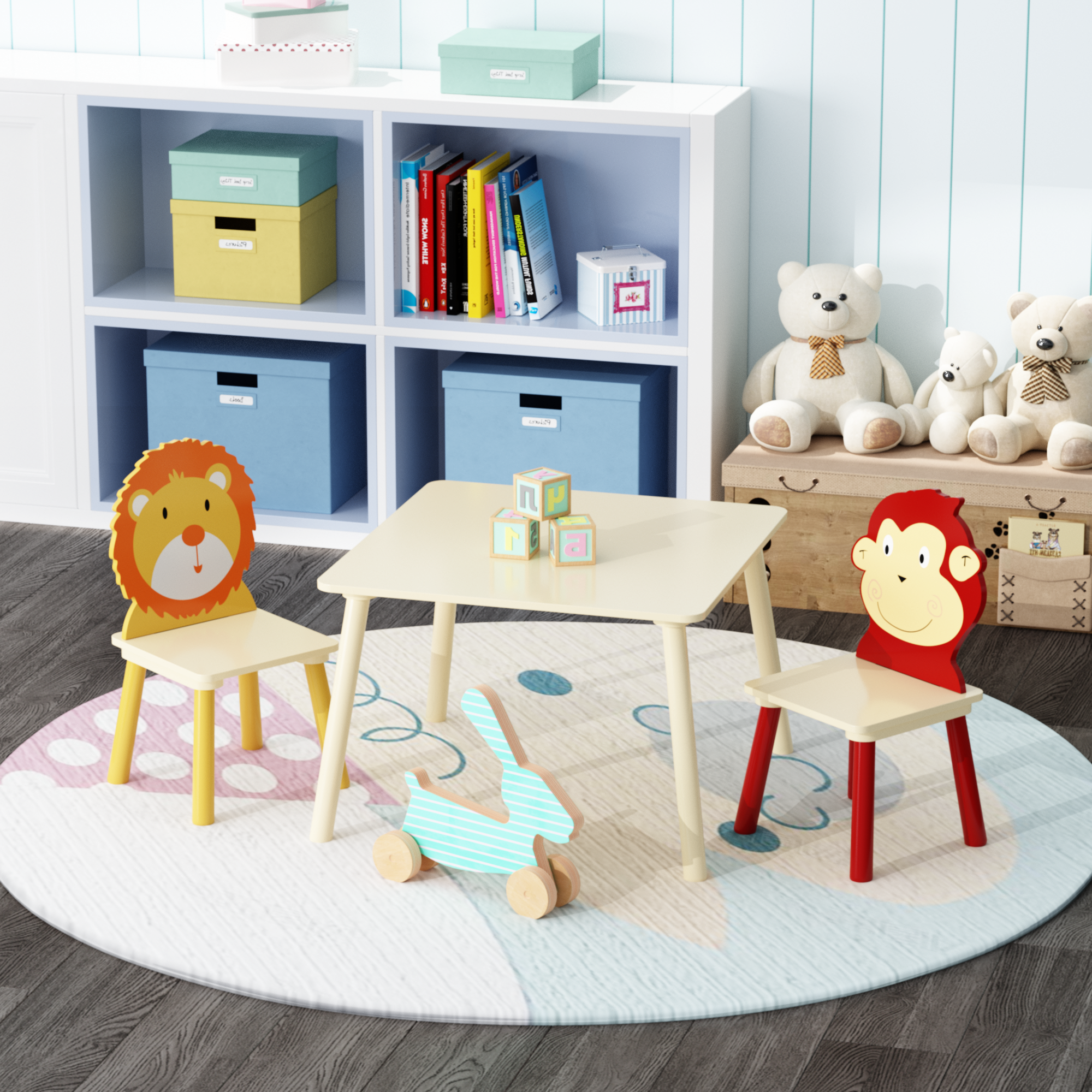 39F Inc. - Wholesale Chair - Kids - Kids Animal-Themed Table and Chair Set, Adorable Design3