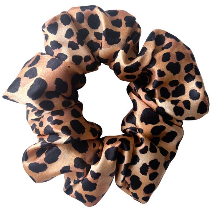 Chouchou en soie 100% Léopard pour la vente par Antler & Acre