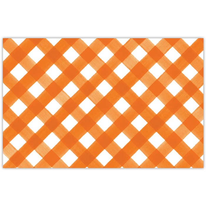 Watercolor Maroon Buffalo Check Placemat for wholesale by RosanneBeck Collections