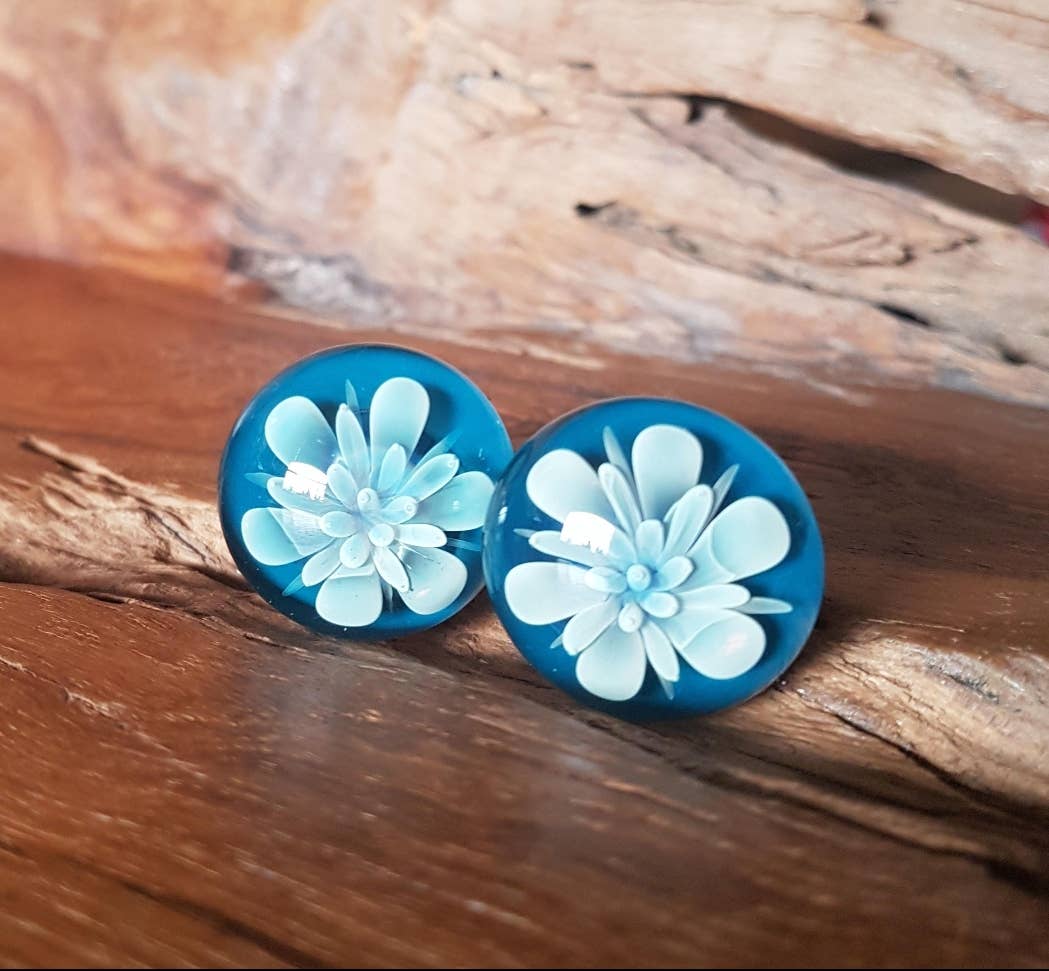 AB Glass Designs – wholesale Knopp/Handtag – Blåst glas blomma knoppar - uppsättning av två4