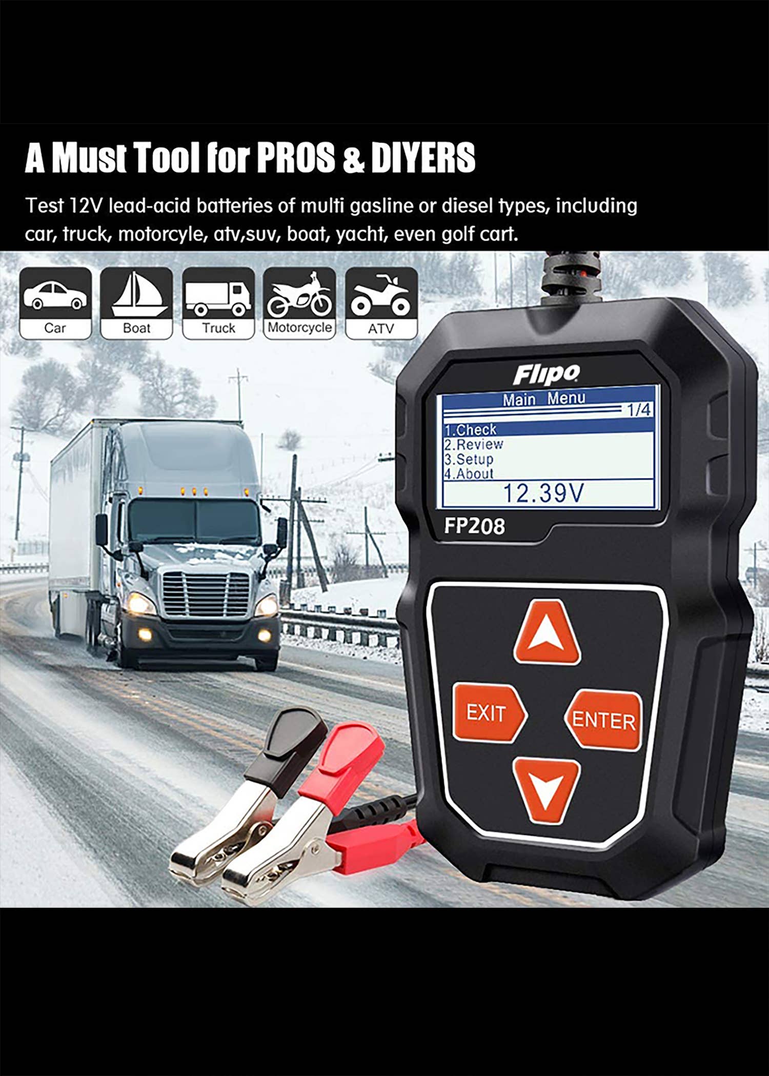 Flipo Group, Ltd. – wholesale Portable charger – All-In-One 12V Battery Tester3