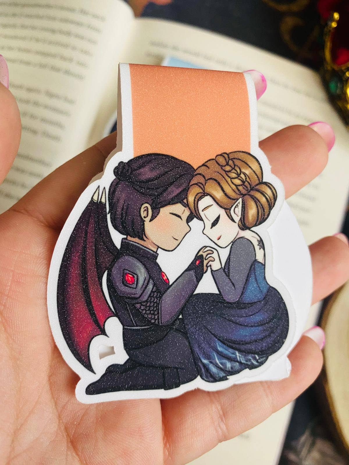 Alsace’s Art - Wholesale Bookmark - Custom Glitter Magnetic Bookmark.3