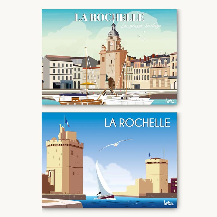 La Rochelle Table Set - The Three Towers / Charente-Maritime for wholesale by Lotza