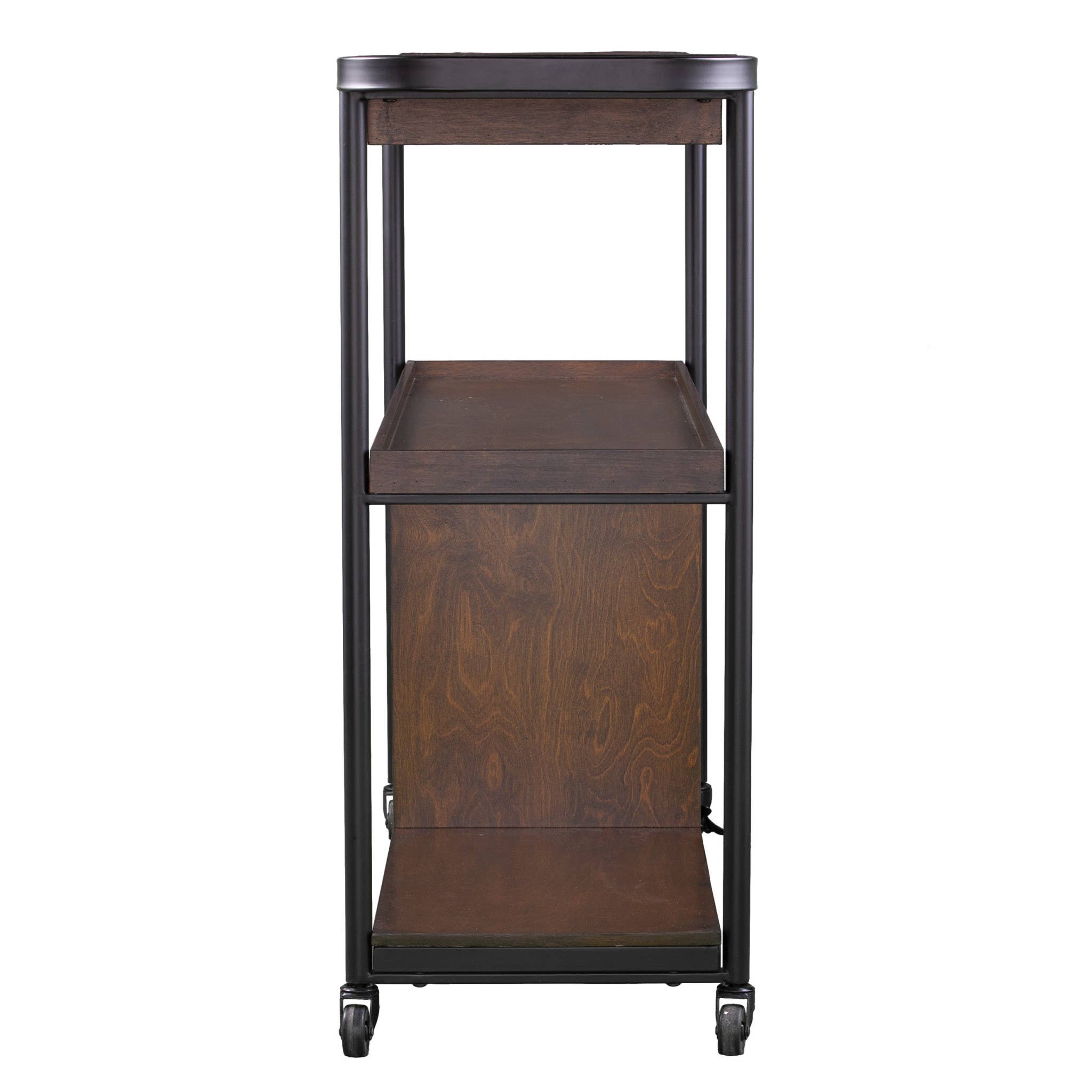 HomeRoots - Wholesale Bar Cart - Brown Rolling Bar Cart3