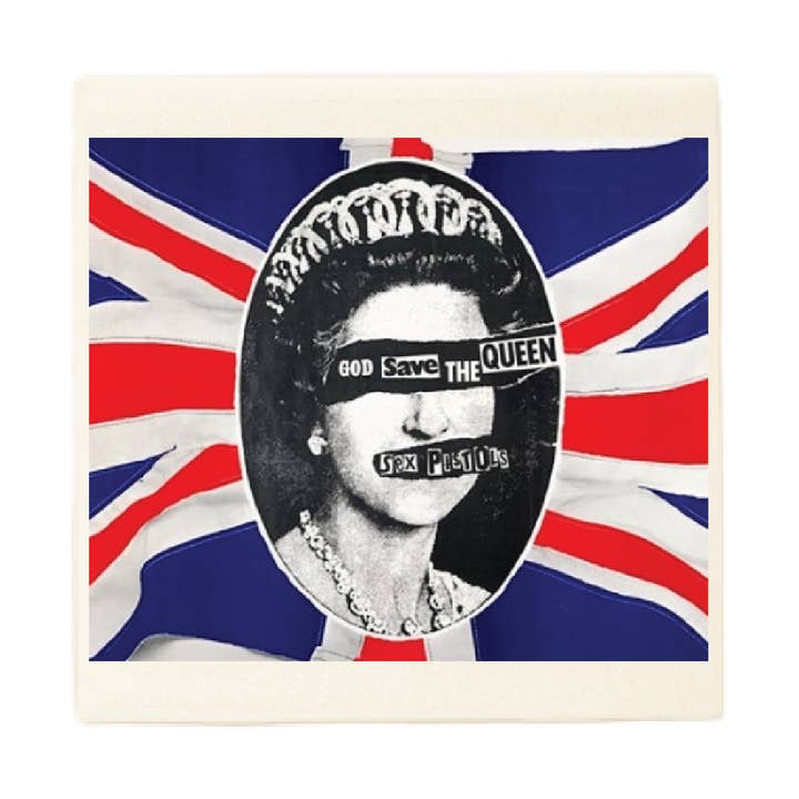 Sex Pistols God Save the Queen Album Coaster for wholesale by Lucky Mfg. Co.
