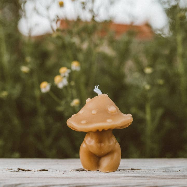 Mother Madre Bees - Wholesale Novelty Candle - Sexy Little Mush — Beeswax Affirmation Candle4