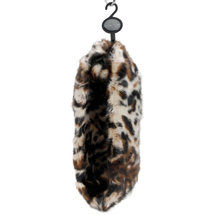 Cap Zone - Wholesale Scarf – Women's - Lux Leopard Shaggy Faux Fur Infinity Scarf7