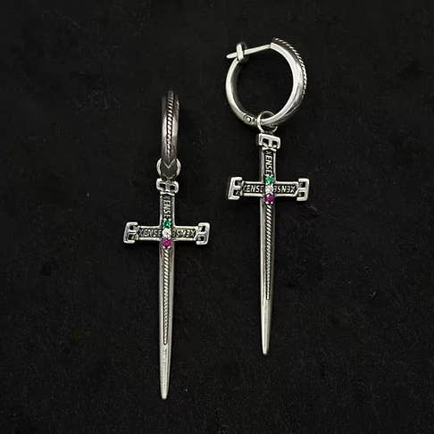 Boucles d'oreilles Gemini - Argent Sterling pour la vente par Julia Costantino