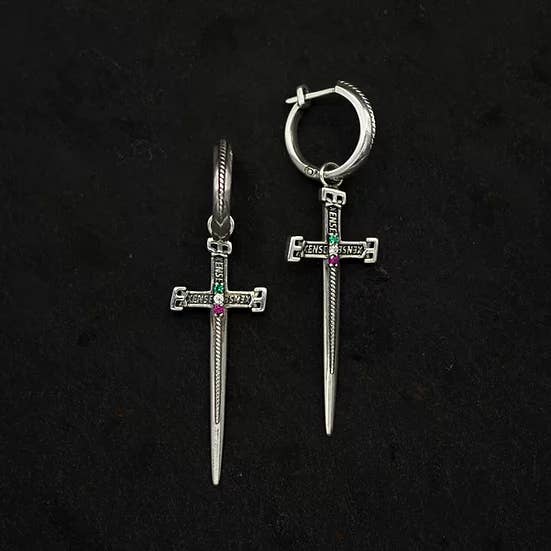 Gemini oorbellen-Ssterling zilver voor wholesale door Julia Costantino