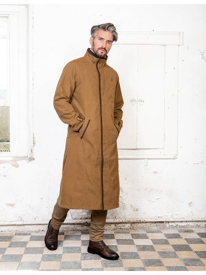 Emmet Waterproof Long Coat - Camel for wholesale on Faire