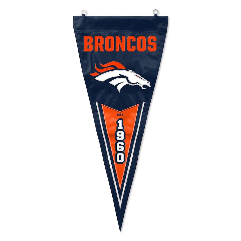 Broncos Pennant Denver Broncos Flags WinCraft Denver Broncos 3' X