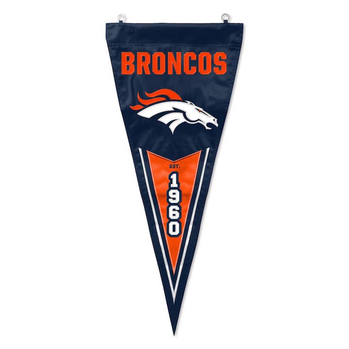 Denver Broncos Vertical Pennant for wholesale by Party Animal, Inc.