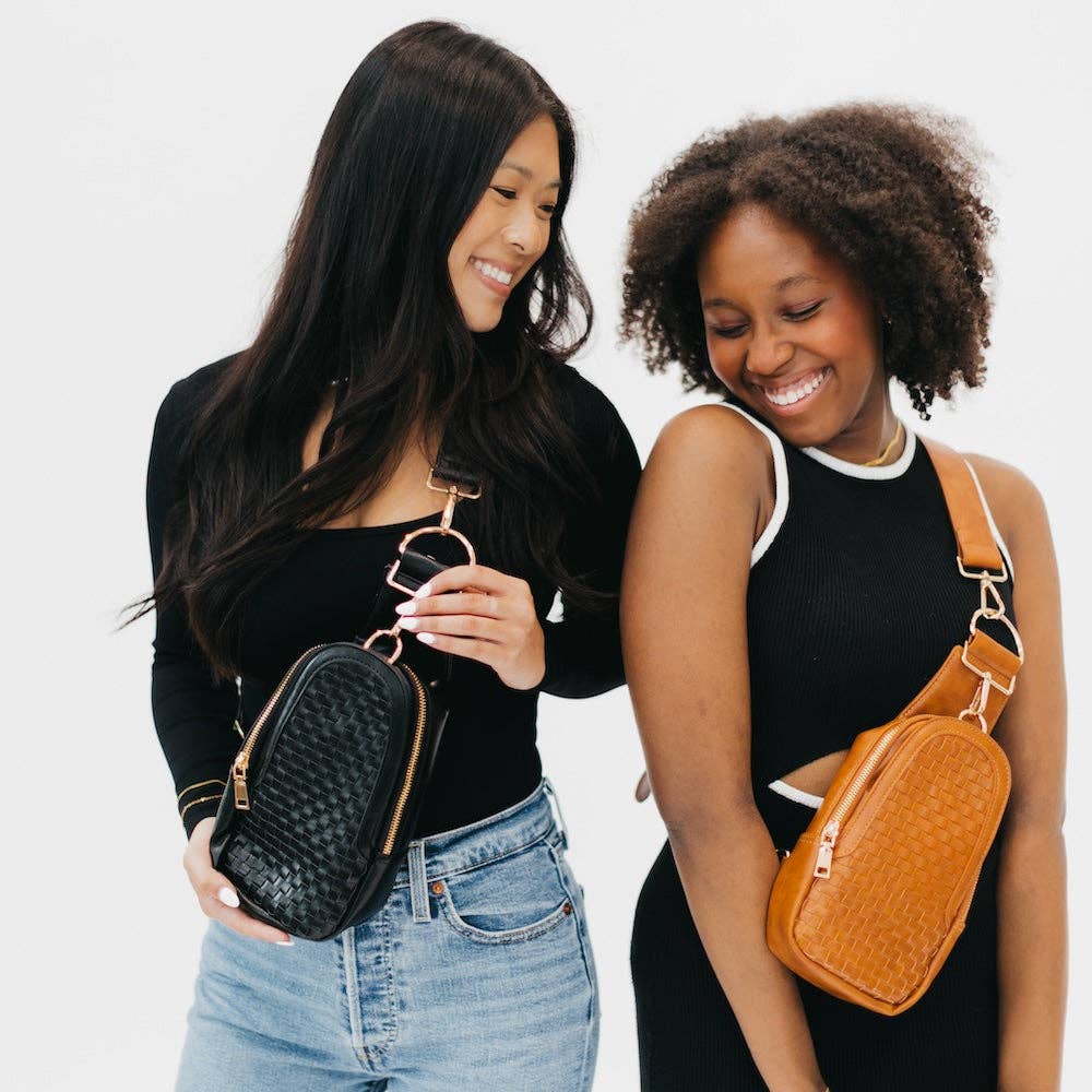 Pretty Simple - Wholesale Crossbody Bag - Women's - Waverly Woven Sling Bag Wholesale6