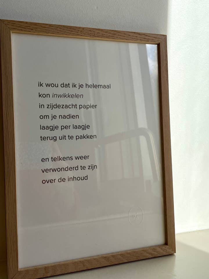 poster A4 - inwikkelen voor wholesale door Pas de deux