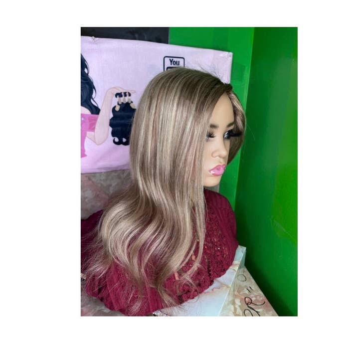 18” Cora Human Hair Topper for wholesale by Apex Nails and Hair