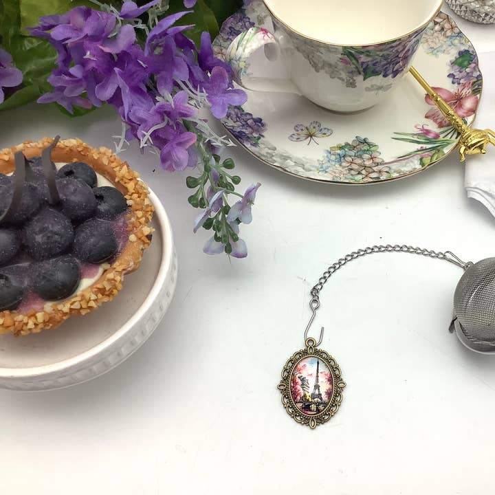 Tea Ball Paris in Spring Eiffel Tower France Infuser for wholesale by All Little Cute Things