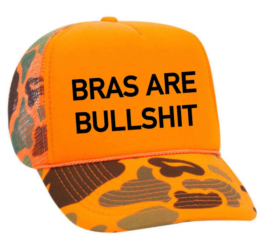 Inappropriate Trucker Hats - Wholesale Trucker Hat - Women's - Bras Are Bullshit Trucker Hat17