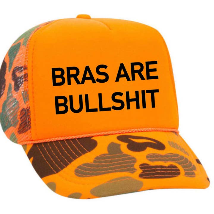 Inappropriate Trucker Hats - Wholesale Trucker Hat - Women's - Bras Are Bullshit Trucker Hat17
