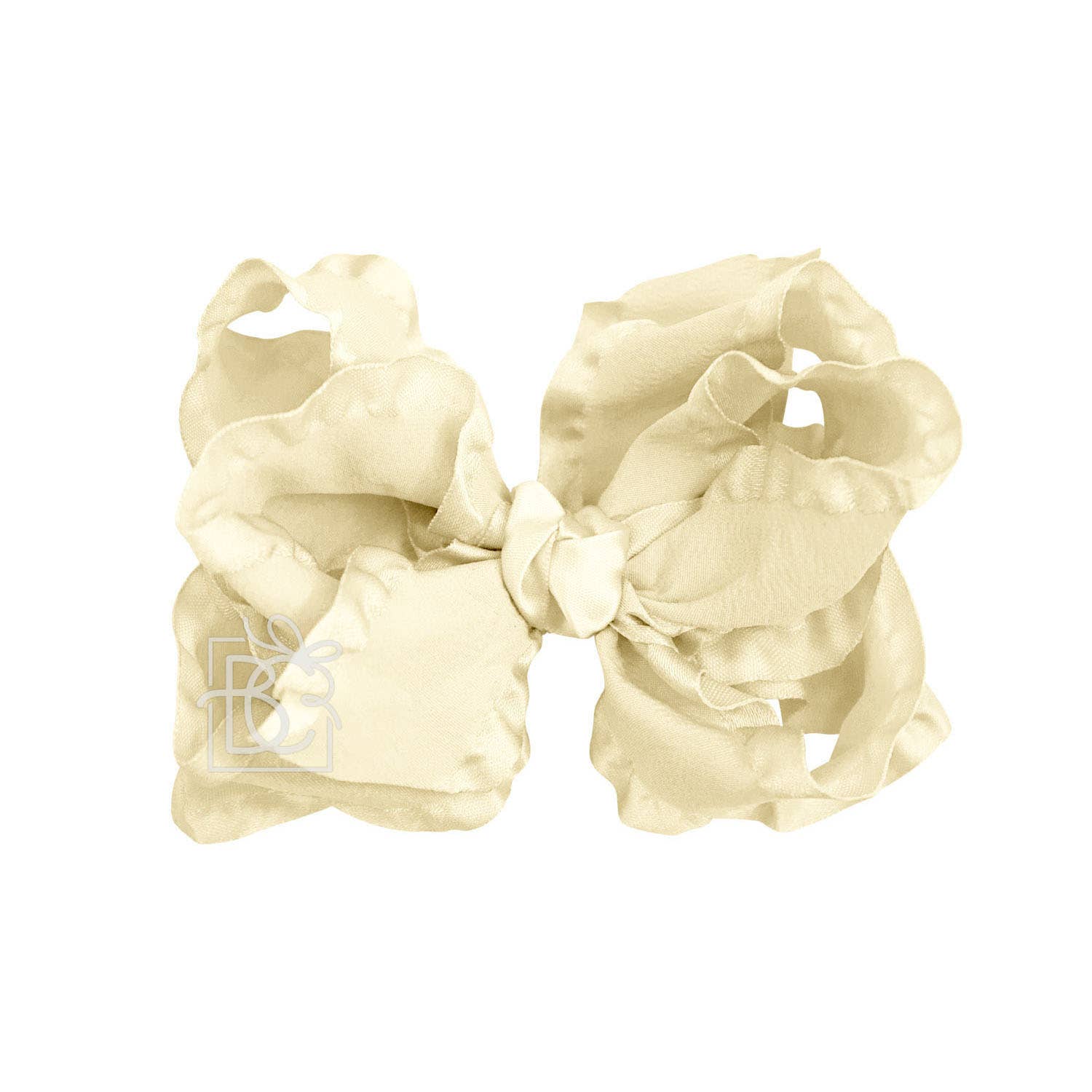 Beyond Creations, LLC - Wholesale Hair Bow - Kids - DOUBLE RUFFLE BOW ON CLIP54