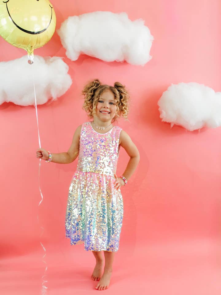 Ellie and Mila - Wholesale Dress - Kids - Ombre Sequin Dress