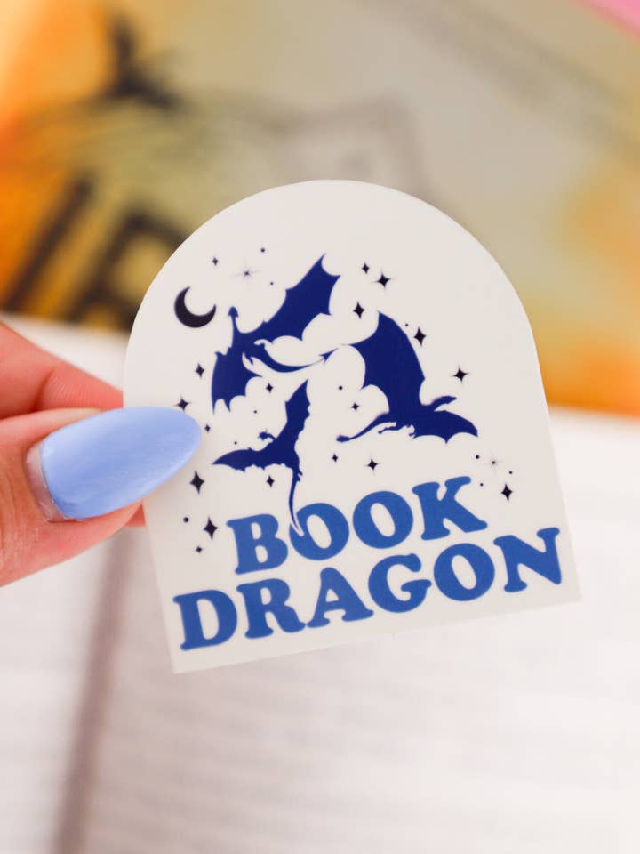 Book Dragon Sticker for wholesale by Furever Booked