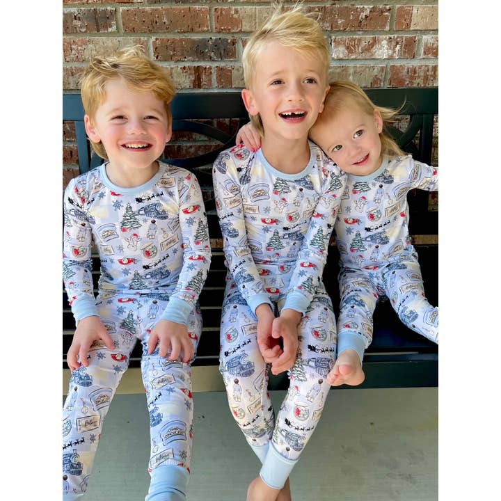 Southern Refinery - Wholesale Sleepwear Set - Kids - christmas, family matching pjs, christmas pjs, polar express