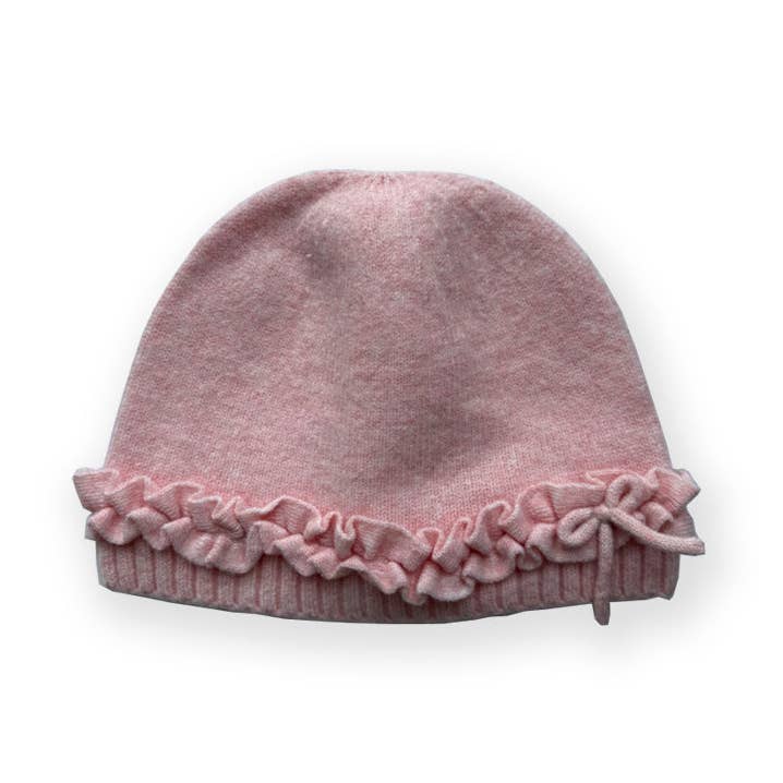 Pleated Blend Beanie Bow Accent M5A088 for wholesale by alberalkirk